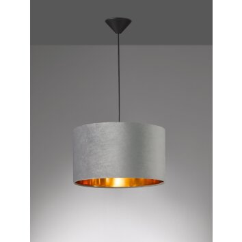 Fischer & Honsel  Aura Lámpara Colgante Negro, 1 luz