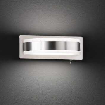 Fischer & Honsel Puk TW Aplique LED Níquel-mate, 1 luz Fischer & Honsel Puk TW Aplique LED Níquel-mate, 1 luz