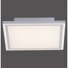 Leuchten-Direkt EDGING Lámpara de Techo LED Blanca, 2 luces, Mando a distancia