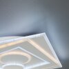 Fischer & Honsel  Ratio Lámpara de Techo LED Blanca, 1 luz, Mando a distancia