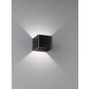 Fischer & Honsel  Dan Aplique LED Negro, 1 luz