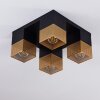 Armenie Lámpara de Techo dorado, Latón, Negro, 4 luces