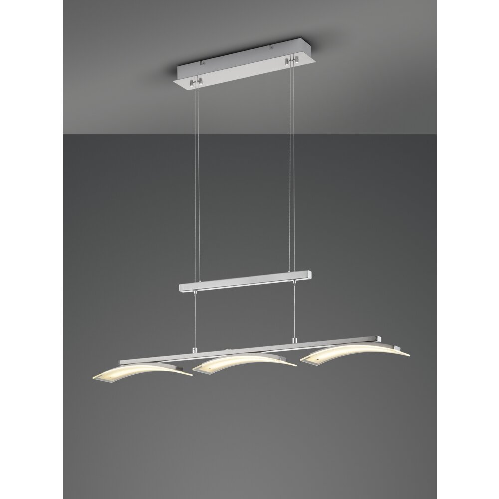 Reality Ikaria Lámpara Colgante LED Níquel-mate, 3 luces main product photo