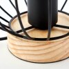 Brilliant SORANA Lámpara de mesa Madera oscura, Negro, 1 luz