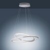 Paul Neuhaus ALESSA Lámpara Colgante LED Plata, 2 luces, Mando a distancia