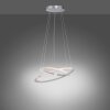 Paul Neuhaus ALESSA Lámpara Colgante LED Plata, 2 luces, Mando a distancia