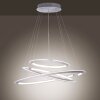 Paul Neuhaus ALESSA Lámpara Colgante LED Plata, 3 luces, Mando a distancia
