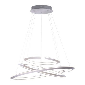 Paul Neuhaus ALESSA Lámpara Colgante LED Plata, 3 luces, Mando a distancia