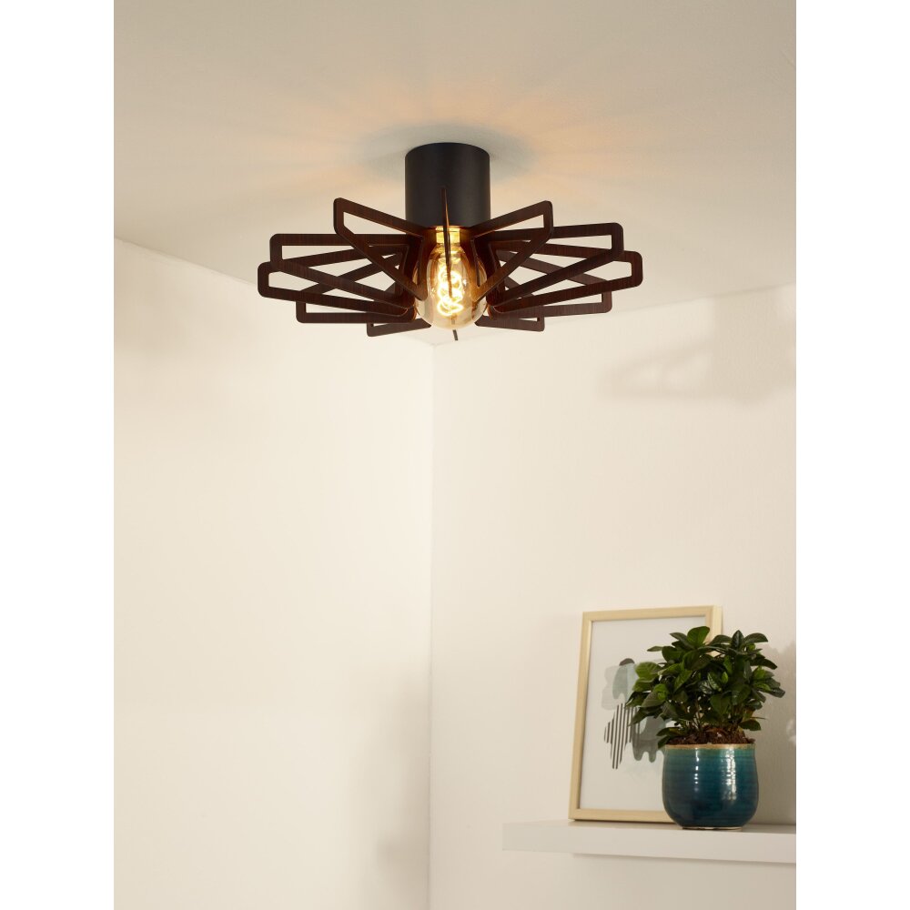 Lucide ZIDANE Lámpara de Techo Negro, 1 luz main product photo