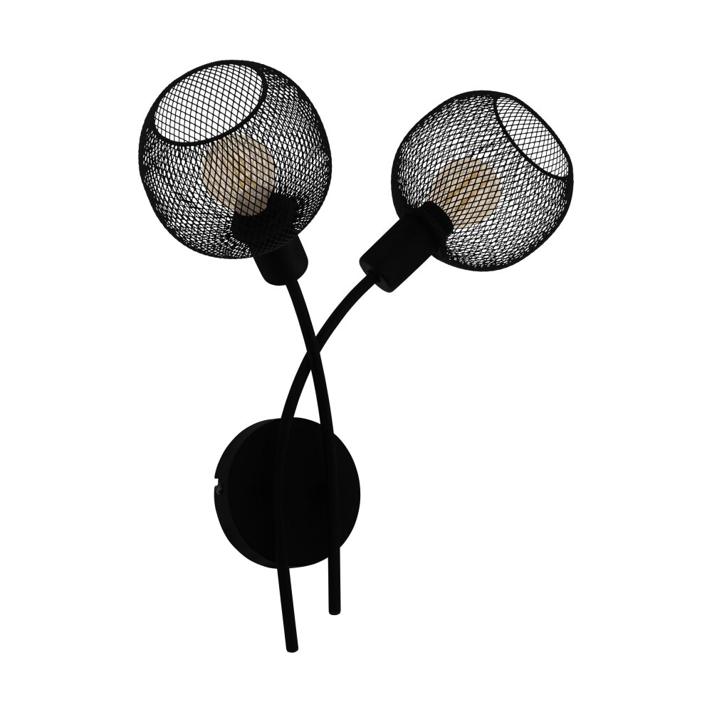 Eglo WRINGTON Aplique Negro, 2 luces main product photo
