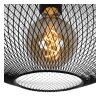 Lucide MESH Lámpara de Techo Negro, 1 luz