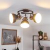 Banjul Lámpara de Techo Negro, 3 luces