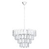 Eglo ERSEKA Lámpara Colgante Cromo, 7 luces