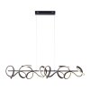 Leuchten-Direkt CURLS Lámpara Colgante LED Negro, 4 luces