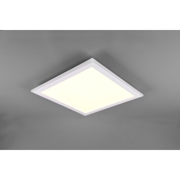 Trio Columbia Lámpara de Techo LED Blanca, 1 luz, Mando a distancia, Cambia de color