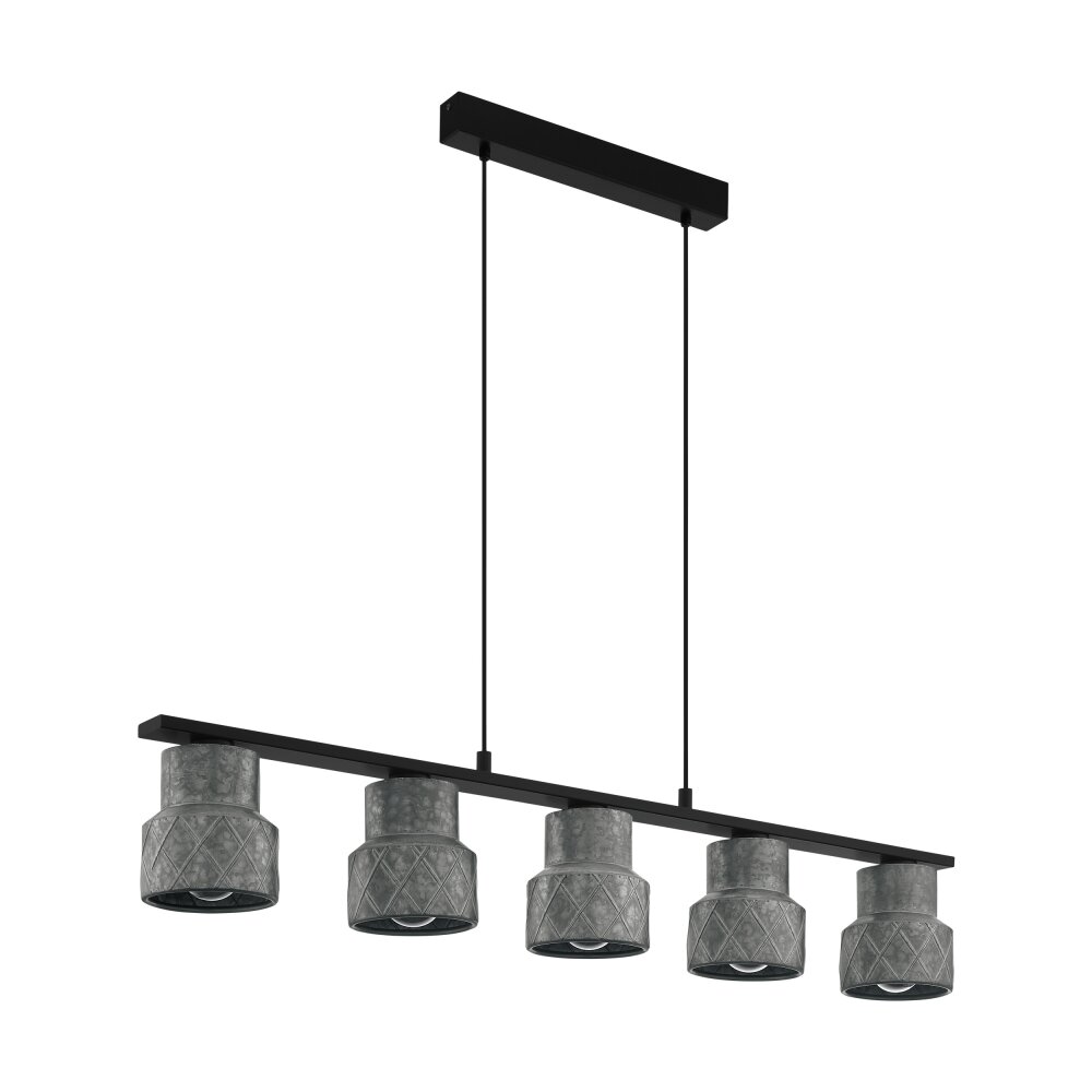 Eglo HILCOTT Lámpara Colgante Negro, 5 luces main product photo