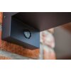 Lutec Flair Aplique para exterior Negro, 1 luz, Sensor de movimiento