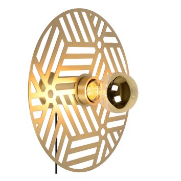 Lucide OLENNA Aplique dorado, Latón, 1 luz
