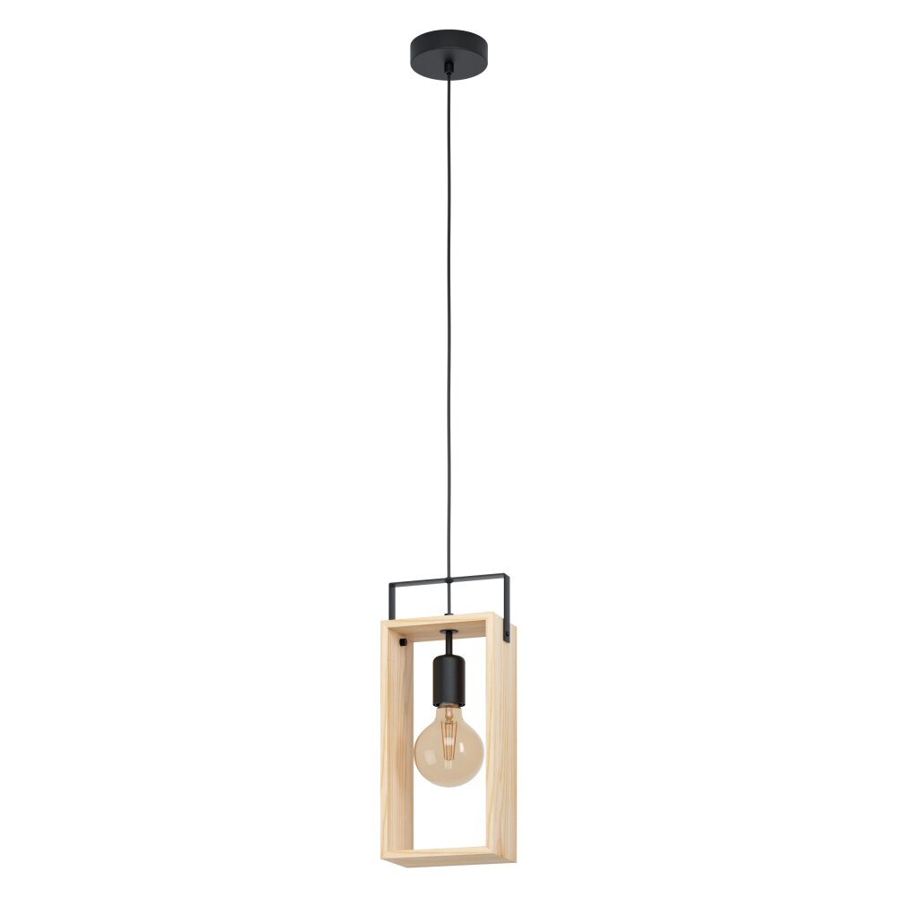 Eglo FAMBOROUGH Lámpara Colgante Marrón, Negro, 1 luz main product photo