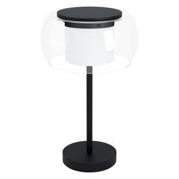 Eglo BRIAGLIA Lámpara de mesa LED Negro, 1 luz, Cambia de color