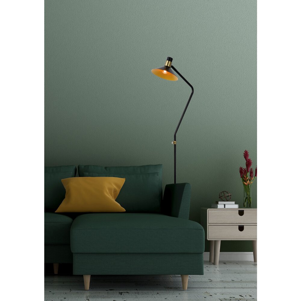 Lucide PEPIJN Lámpara de Pie Negro, 1 luz main product photo