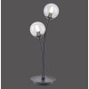 Paul Neuhaus WIDOW Lámpara de mesa LED Níquel-mate, Negro, 2 luces