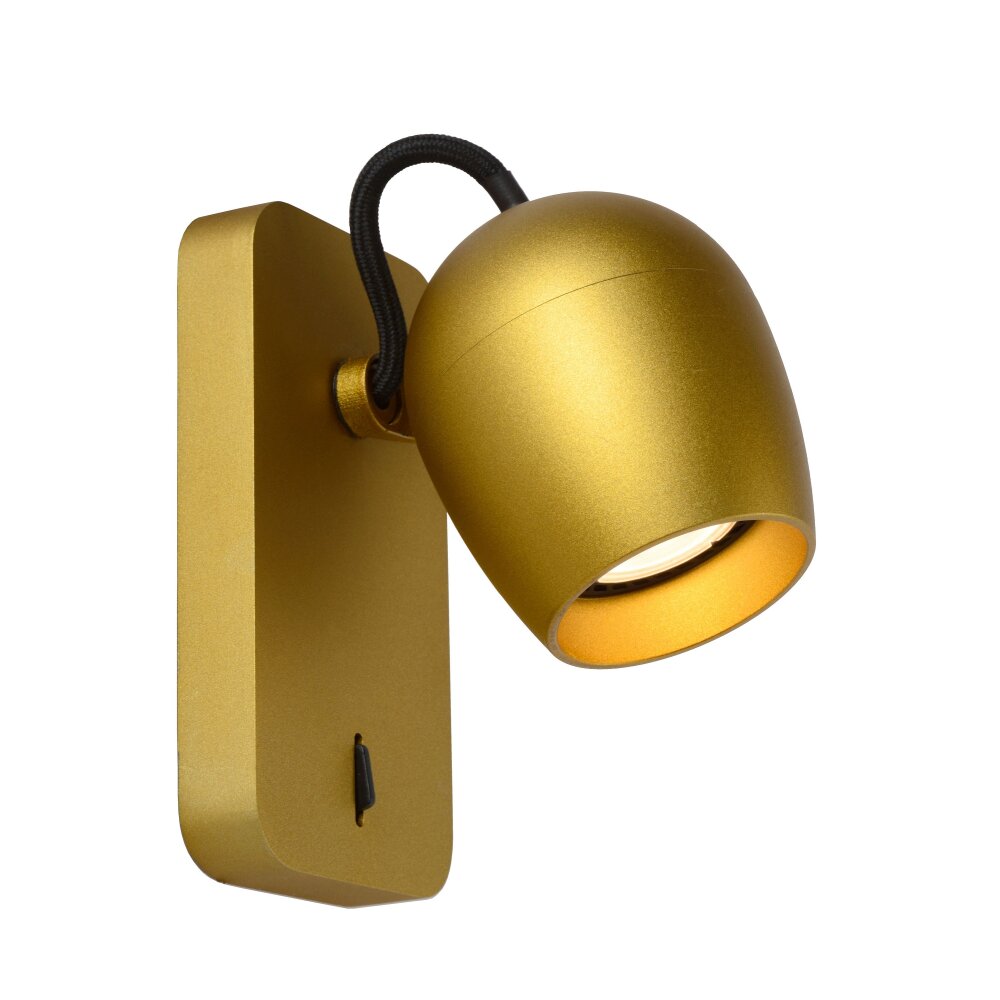 Lucide PRESTON Foco de pared LED dorado, Latón, 1 luz main product photo
