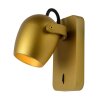 Lucide PRESTON Foco de pared LED dorado, Latón, 1 luz