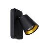Lucide TURNON Foco de pared LED Negro, 1 luz