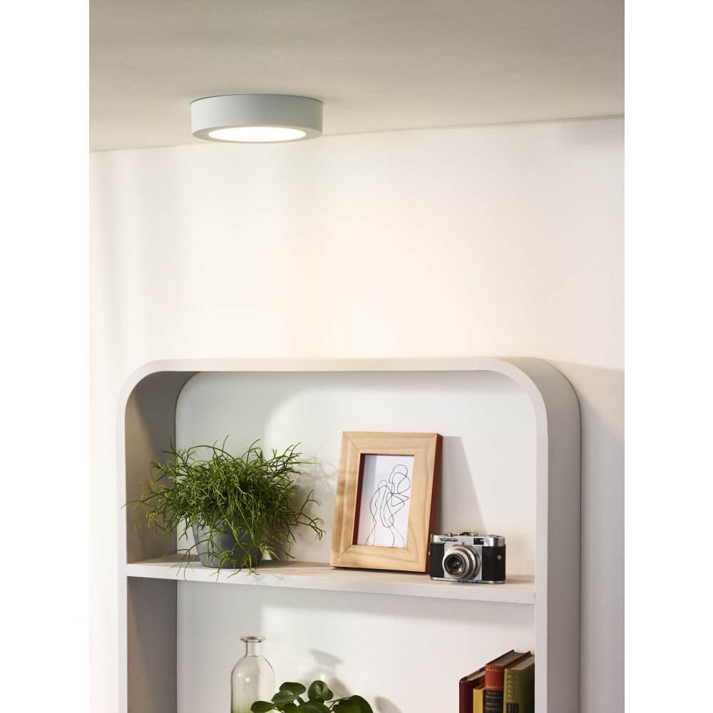 Lucide BRICE Lámpara de Techo LED Blanca, 1 luz main product photo