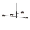 Nordlux CLYDE Lámpara Colgante LED Negro, 4 luces