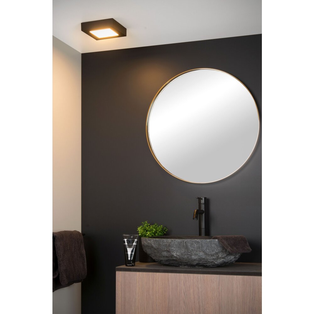 Lucide BRICE Lámpara de Techo LED Negro, 1 luz main product photo