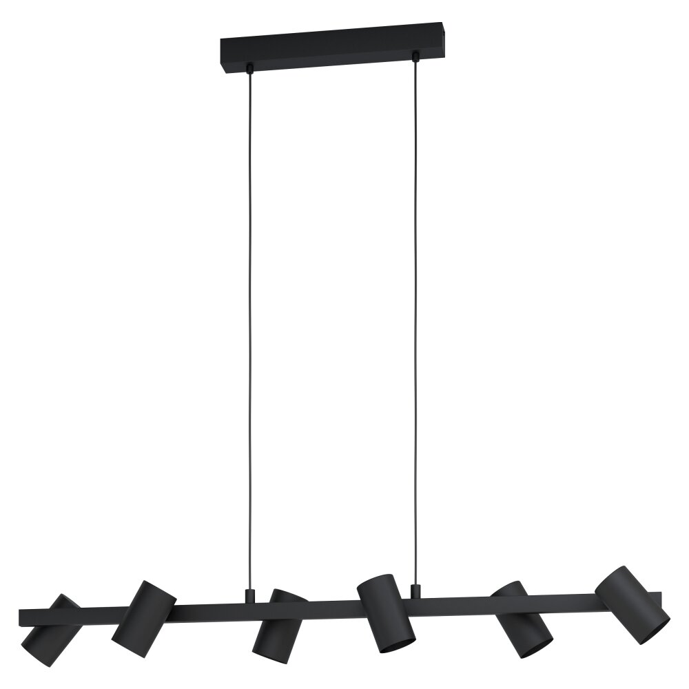Eglo GATUELA Lámpara Colgante Negro, 6 luces main product photo
