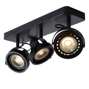 Lucide TALA Lámpara de Techo LED Negro, 3 luces