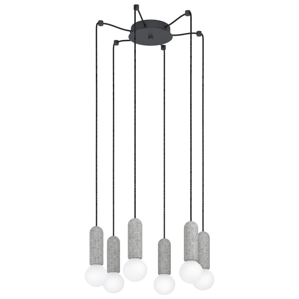 Eglo GIACONECCHIA Lámpara Colgante Antracita, 6 luces main product photo