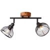 Brilliant Avia Proyector Madera oscura, Negro, 2 luces