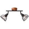 Brilliant Avia Proyector Madera oscura, Negro, 2 luces