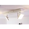 Guyana Foco de techo LED Cromo, Blanca, 2 luces