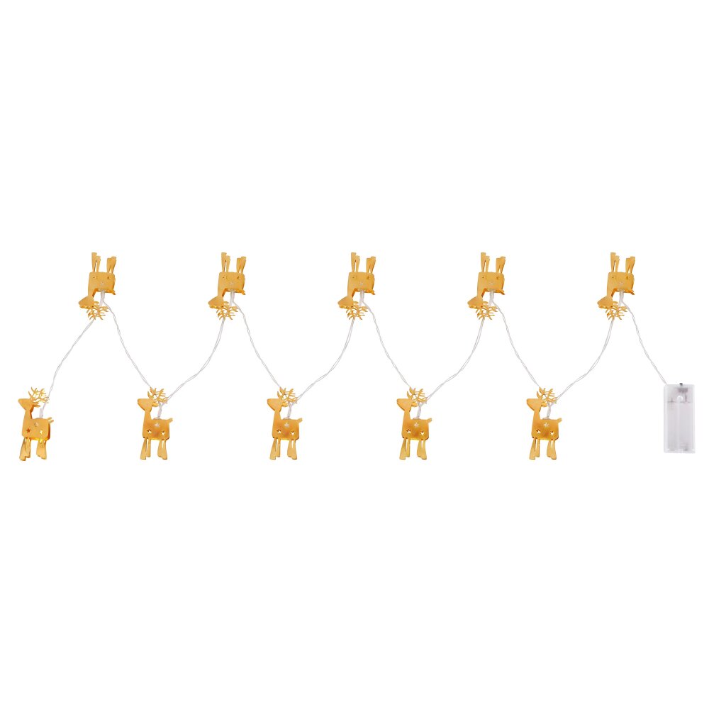 Globo BAILY Tira de luces LED dorado, 10 luces main product photo