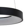 Steinhauer Ringlede Lámpara Colgante Negro, Blanca, 1 luz