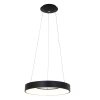 Steinhauer Ringlede Lámpara Colgante Negro, Blanca, 1 luz