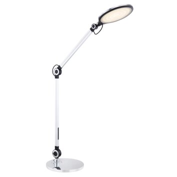 Globo URIAS Lámpara de mesa LED Plata, 1 luz