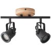 Brilliant Inge Proyector Madera oscura, 2 luces