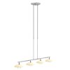 Steinhauer Tallerken Lámpara Colgante LED Acero inoxidable, Blanca, 4 luces