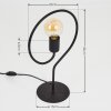 Mialo Lámpara de mesa Negro, 1 luz