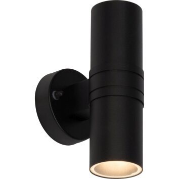 Brilliant Hanni Aplique para exterior LED Negro, 2 luces