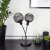 Tambo Lámpara de mesa Negro, 2 luces