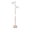 Steinhauer Gearwood Lámpara de Pie Madera oscura, Blanca, 1 luz