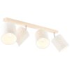 Brilliant Galance Proyector Madera clara, 4 luces