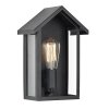 KS Verlichting Casa Aplique para exterior Negro, 1 luz